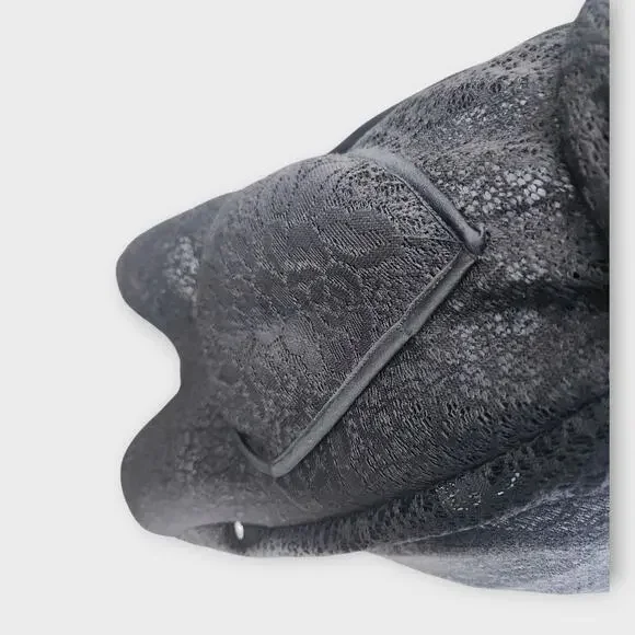 Ups & Downs Sheer Duster Jacket Womens S Black Lace FairyGoth Cottagecore Witchy - Picture 6 of 9